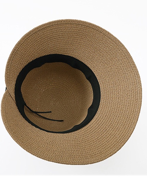 DAY CLOSET | 折りたためるツバ広リボン付き麦わら帽子 - Buyee, an