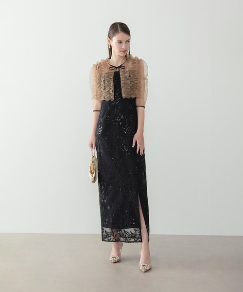 LEJA | 【LEJA】チュールフリルボレロフラワースパンコールIライン