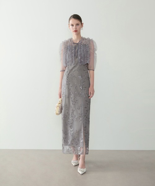 LEJA | 【LEJA】チュールフリルボレロフラワースパンコールIライン