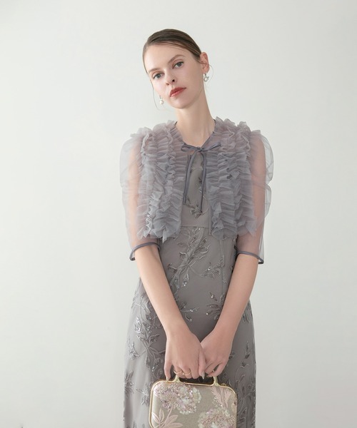 LEJA | 【LEJA】チュールフリルボレロフラワースパンコールIライン