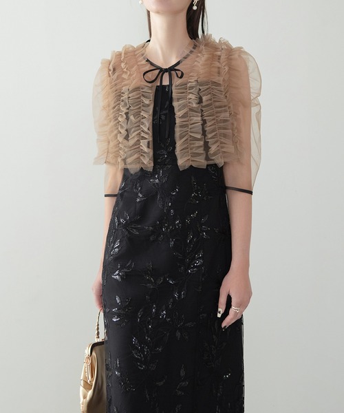 LEJA | 【LEJA】チュールフリルボレロフラワースパンコールIライン