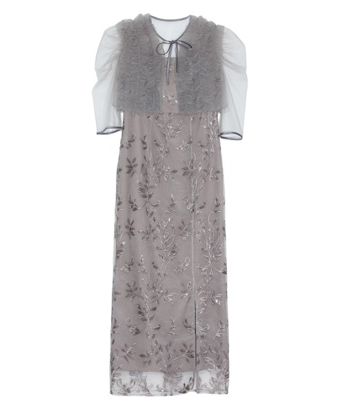 LEJA | 【LEJA】チュールフリルボレロフラワースパンコールIライン