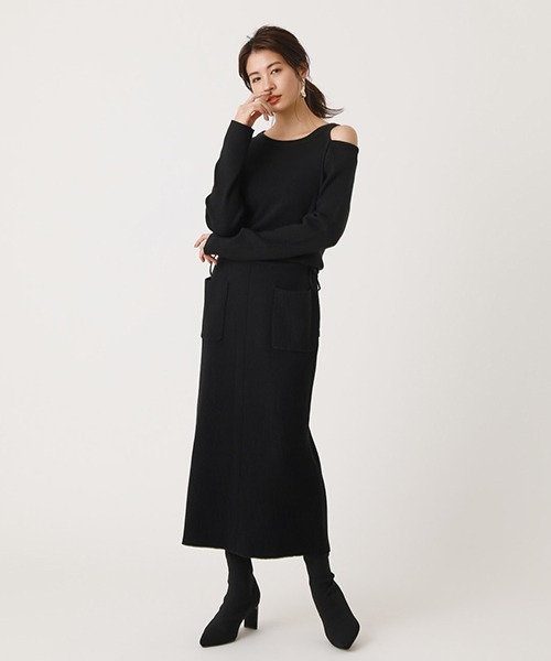 Azul By Moussy Shoulder Slit Knit One Piece ショルダースリットニットワンピース Buyee An Online Proxy Shopping Service Shop At Zozotown Bot Online