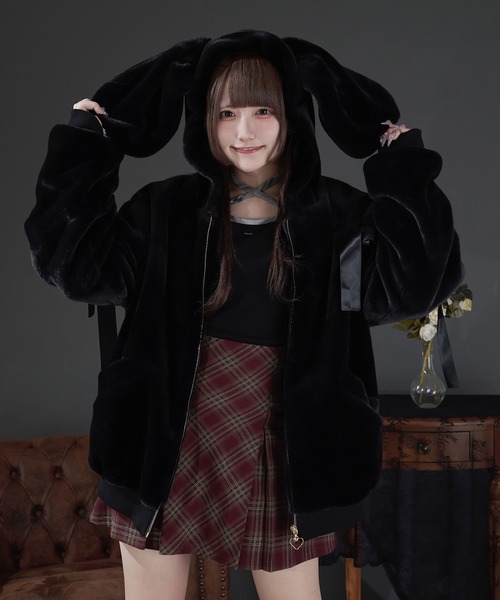 PAL ELFY | うさ耳ファーコート/地雷系 量産型 - Buyee 通販購入