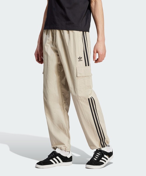アディダス アディカラー クラシックス 3ストライプ カーゴパンツ ブラック M adidas カーゴパンツ アディカラー クラシックス スリー