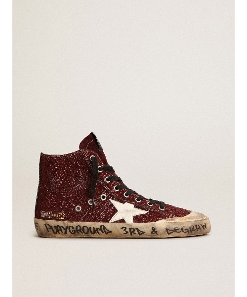 GOLDEN GOOSE | FRANCY PENSTAR GLITTER UPPER SUEDE TONGUE
