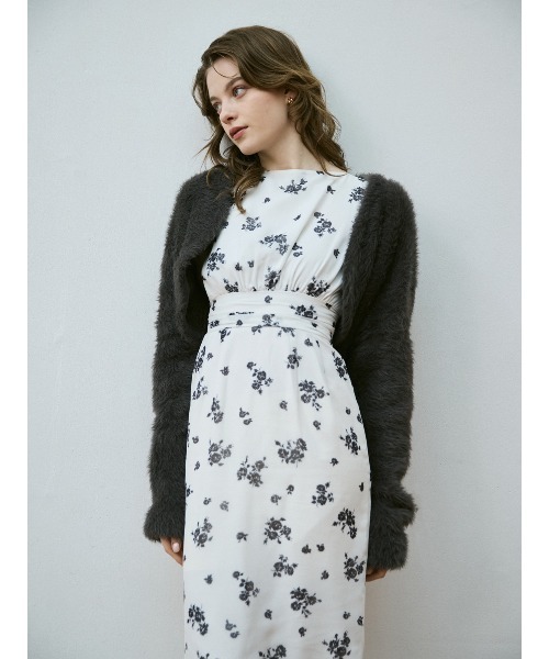 EIMY ISTOIRE | フェザーペプラムニットカーディガンセット - Buyee