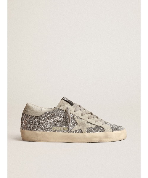 GOLDEN GOOSE | Super-Star シルバーグリッター スエードスター