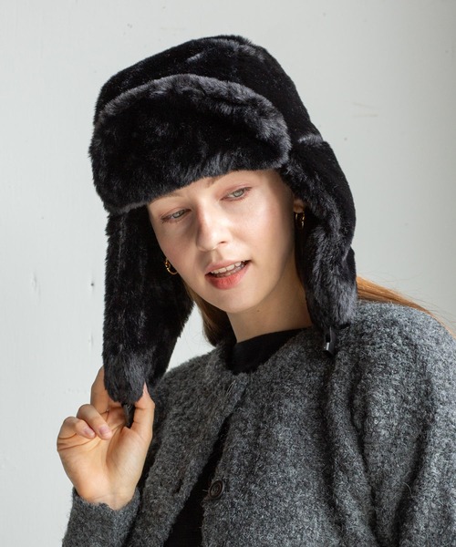 14+ | フェイクファーハット / フライトキャップ / パイロット - Buyee