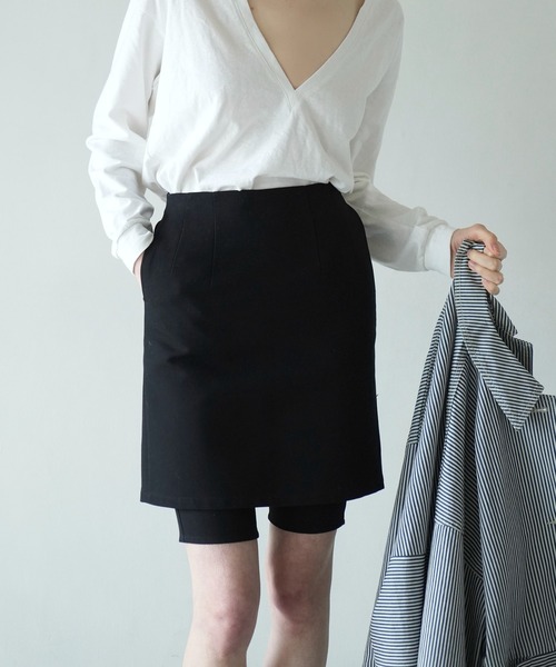 パンツ CLANE LOW WAIST HALF PANTS CLANE - ローウエストハーフパンツ - LOW WAIST HALF PANTS - CAMEL