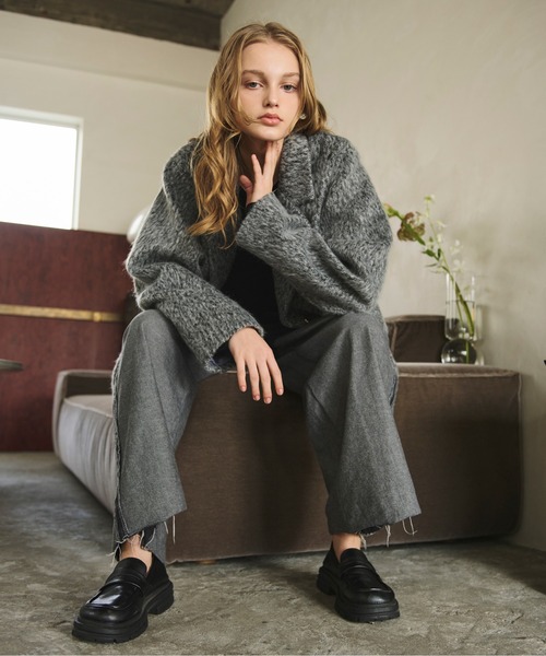 LOIN NUIT | shaggy coat / シャギーコート - Buyee, an Online Proxy