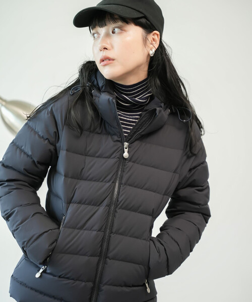 LAULEN | stand collar fur coat /スタンドカラーボタンファーミドル