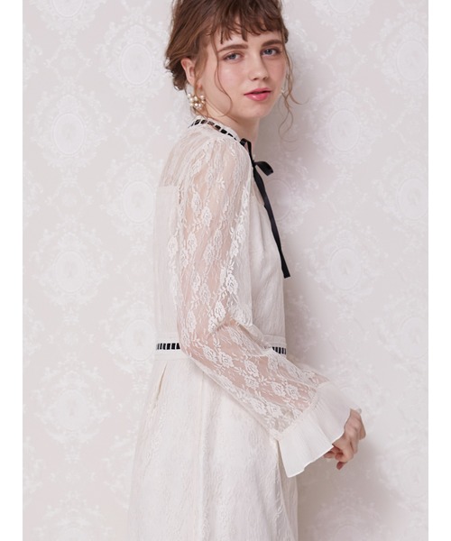 Honey Salon By Foppish プリーツリボンレースワンピース Buyee An Online Proxy Shopping Service Shop At Zozotown Bot Online