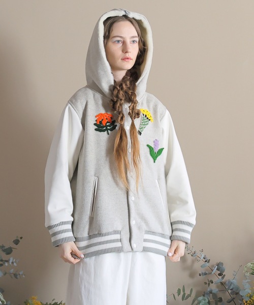 BEDSIDEDRAMA | M Flower Wide Knit Sweater - Buyee, an Online