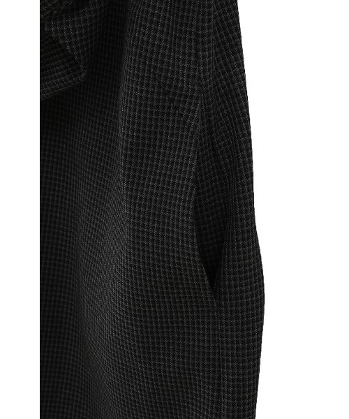 CLANE | POWER SHOULDER CHECK SHIRT ONEPIECE - Buyee, an Online