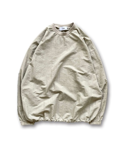 トップス natto compact nylon pullover compact nylon pullover / black（コンパクトナイロンプル