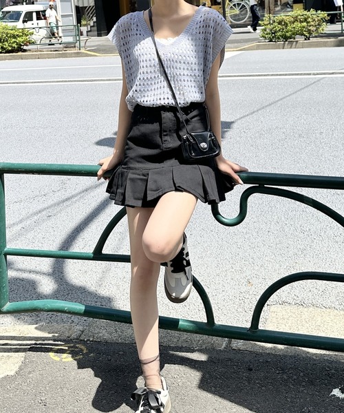 SILLY | デニムプリーツミニスカート - Buyee, an Online Proxy