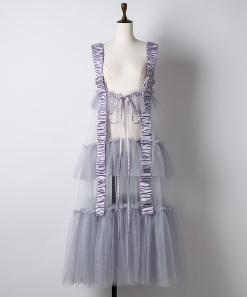 J1U BY LA BELLE ETUDE | シースルーボリュームチュールデザインジレ