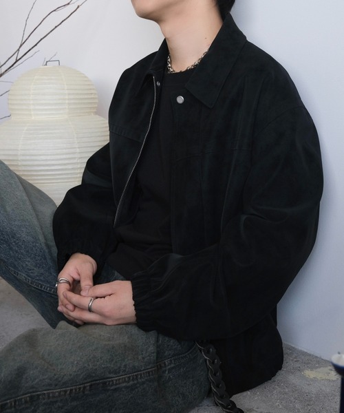 WYM LIDNM | FAUX SUEDE ZIP BLOUSON - Buyee, an Online Proxy