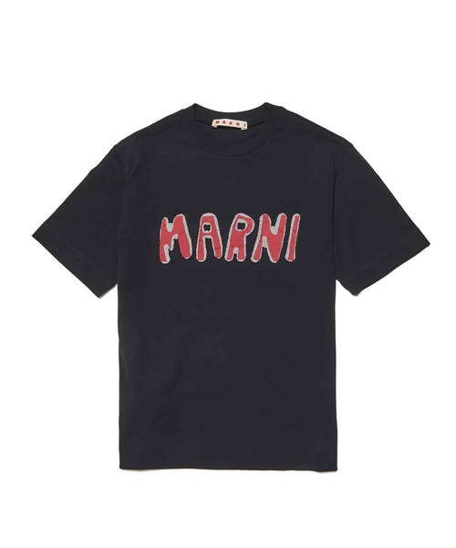 MARNI マルニ Kids & Junior ロゴ半袖Tシャツカットソー 8Y セール】MARNI（マルニ）Kids & Junior ブランドロゴ半袖Tシャツ