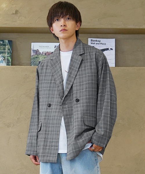 ストレッチプライムオーバーダブルテーラードジャケットセットアップ　サイズ2 MAISON SPECIAL（メゾンスペシャル）の「《UNISEX》2Way Stretch