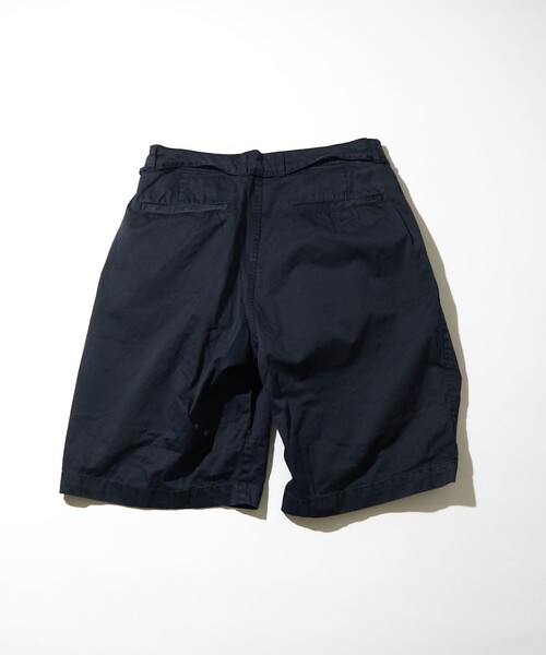 CAHLUMN カウラム 2 Tuck Chino Shorts CAHLUMN | CAHLUMN/カウラム Extra Long Staple Organic Cotton 2 Tuck