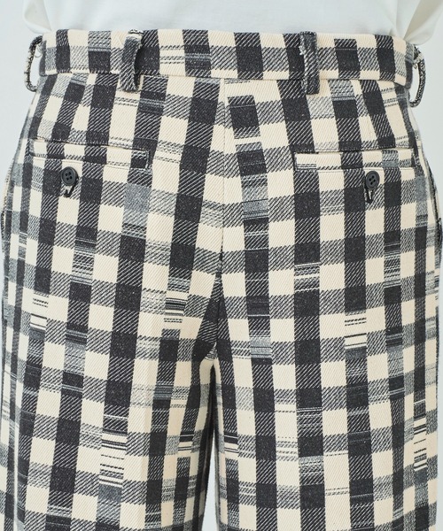 NEONSIGN | 【NEONSIGN】Glitch Gingham Wide Pants - Buyee, an