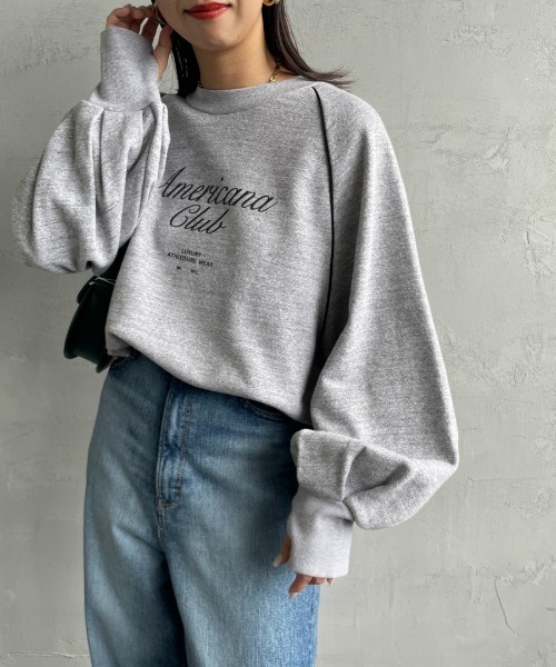 AMERICANA×JEANSFACTORYワイドショートバックプリントTシャツ AMERICANA（アメリカーナ）の「[Americana×JEANS FACTORY