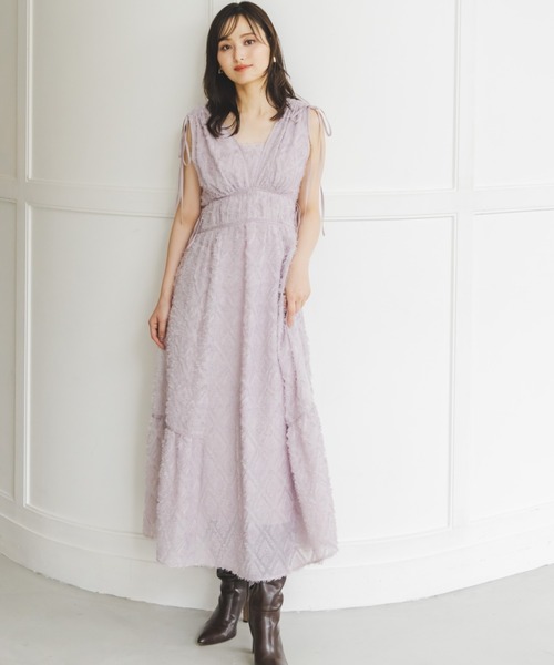 SNIDEL | 【00サイズあり】ジャガードドロストディティールワンピース