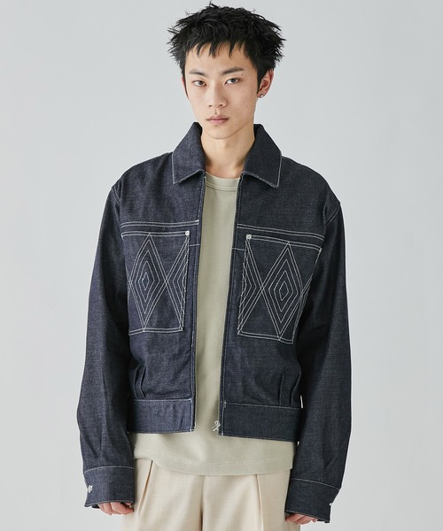 Buy&Saleさま専用　コグノーメン　cognomen 2023aw アウター COGNOMEN | 【COGNOMEN】EMBROIDERED DENIM JACKET - Buyee, an