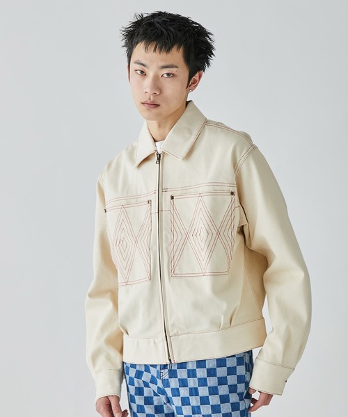 Buy&Saleさま専用　コグノーメン　cognomen 2023aw アウター COGNOMEN | 【COGNOMEN】EMBROIDERED DENIM JACKET - Buyee, an