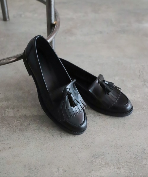 未使用品　STILMODA スティルモーダ　黒 サイドリブ　ゴアブーツ　23.5 STILMODA スティルモーダ］ 2025 Leather Flat Shoes レザー
