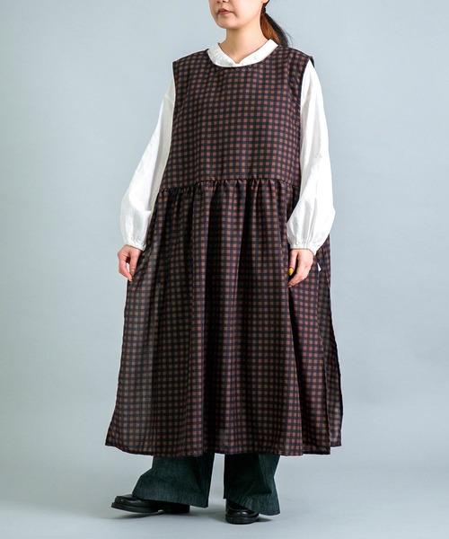 ブラウス シャツ 「Yarmo」 Dungaree Ruffle Shirts / ダンガリーフリル ブラウス レディース Yarmo] Dungaree Ruffle Shirts / ダンガリーフリル ブラウス