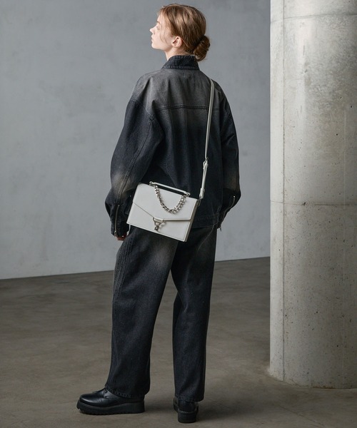 SERACE | 【SERACE】Metal chain 3way square shoulder bag / メタル 