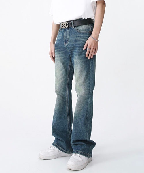 【新品未使用】 WESTBOY バギーデニム ジーンズ ルーズバギーデニムパンツ&frasl;セミワイドデニムパンツ フェード WO23SPT03「WB ORIGINALS」 メンズ レディース