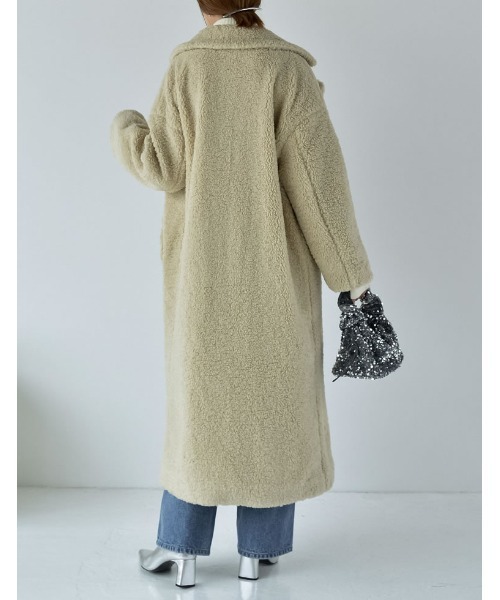 新品✨】辻元舞さん着用 Re:EDIT ボアビッグカラーダブルチェスター