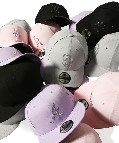 NEW ERA | ニューエラ【NEW ERA】別注 - ラインストーンロゴ キャップ