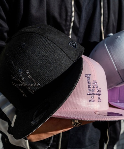 NEW ERA | ニューエラ【NEW ERA】別注 - ラインストーンロゴ キャップ