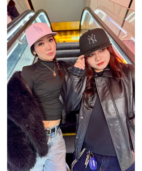 NEW ERA | ニューエラ【NEW ERA】別注 - ラインストーンロゴ キャップ