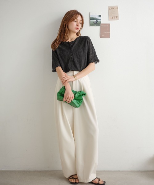 CLASSICALELF | 《8月上旬再入荷！予約受付中》シアー花柄ジャガードで