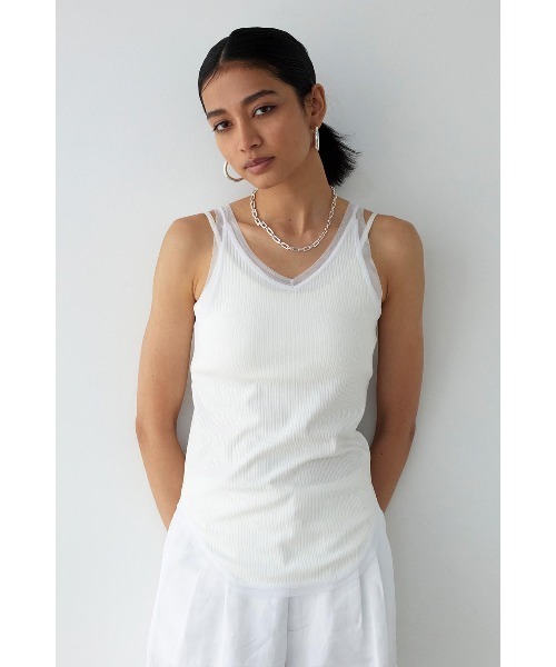 ALEXIA STAMウェルネス ウォッシュドカラータンクトップ ALEXIA STAM