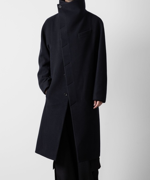 ATO | ENGLAND LAMB MELTON STAND COLLAR COAT - Buyee, an