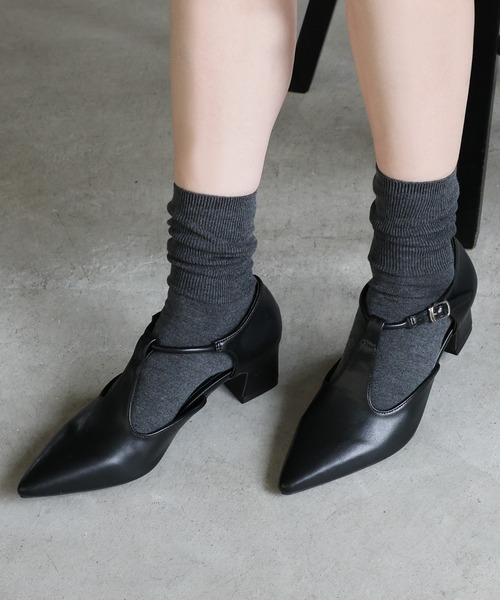 SELECT MOCA | ポインテッドTストラップパンプス - Buyee, an Online