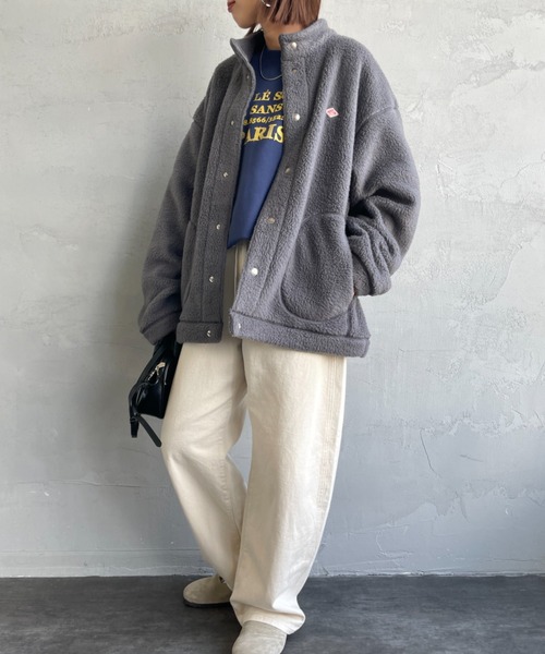 DANTON | [DANTON/ダントン] スタンドカラー ダブルフェイスボア 
