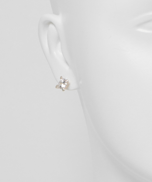 e.m イーエム ジルコニアピアス ジルコニアフープピアス（ピアス（片耳用））｜e.m.（イーエム