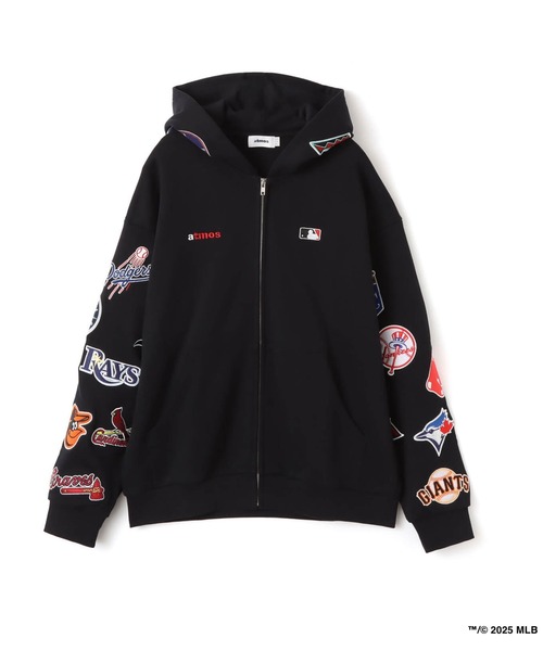 atmos x MLB Patch ジップアップフーディー MLB | atmos x MLB All Teams Patch Zip-up Hooded Sweatshirt