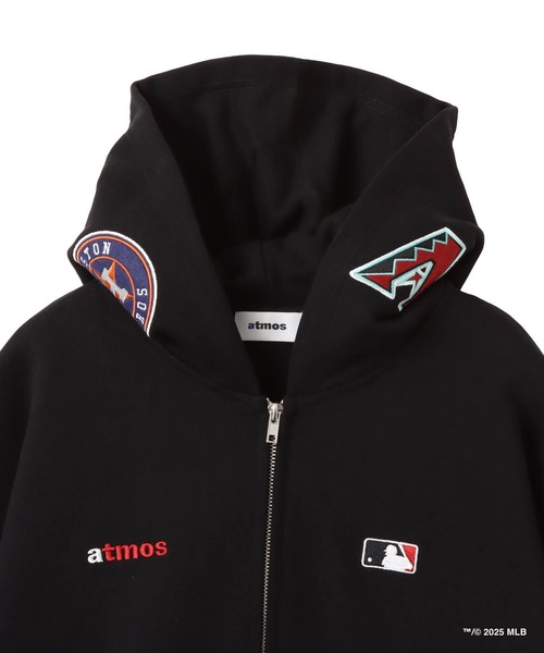 atmos x MLB Patch ジップアップフーディー MLB | atmos x MLB All Teams Patch Zip-up Hooded Sweatshirt