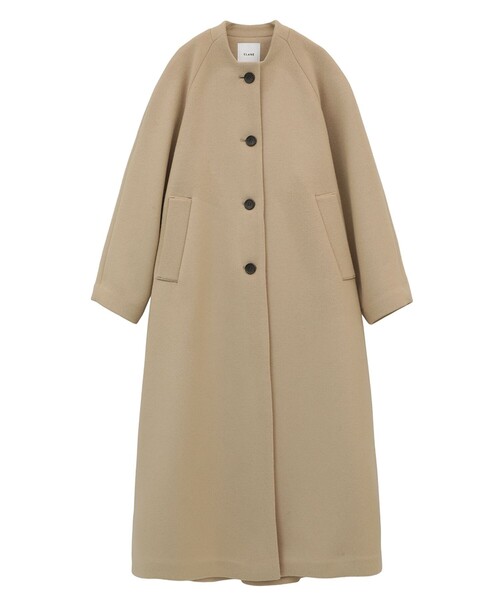 CLANE | 【CLANE/クラネ】NO COLLAR FLARE COAT/ノーカラーフレア  