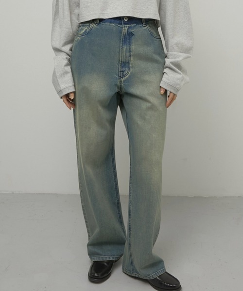 LA PEAU DE GEM | 【LA PEAU DE GEM】flare knit pants/フレアニット