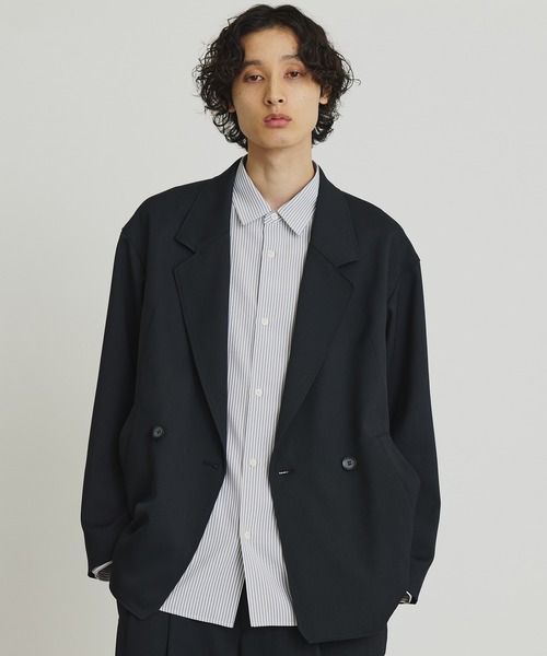 PUBLIC TOKYO | 〈セットアップ対応〉AQUA WOOLカルゼダブルジャケット